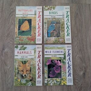 Like New! Set of Four Tracker Field Guide Books Mammals, Birds, Wildflowers Bugs